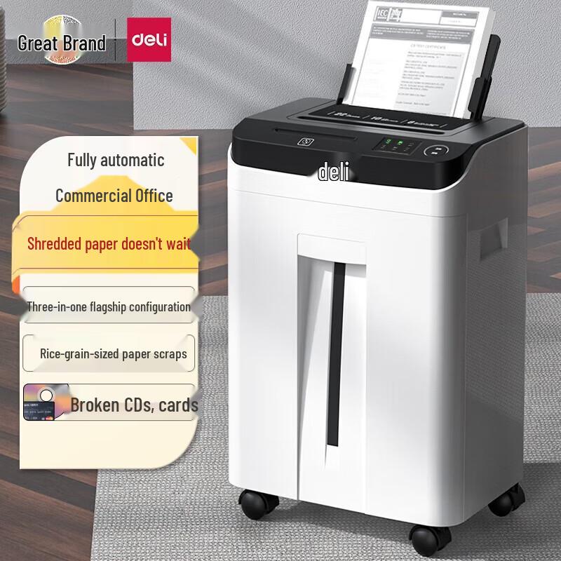 

Deli 14500 Automatic 5-Level Security Paper Shredder CN plug (adapter included)