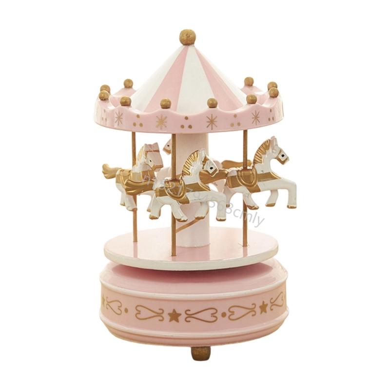 Julkaruseller Speldosa Med Klassiska Melodier Handvevad Uppdragbar Elegant Roterande Dekoration För Julhem 6XDE