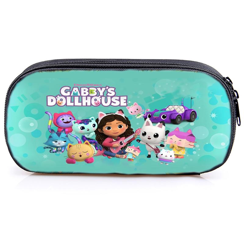 Casă de creion Gabby's Dollhouse Husă Gabby Cat pentru fete Cutie de pix de capacitate mare Organizator Rechizite școlare Accesorii de birou Geantă de papetărie