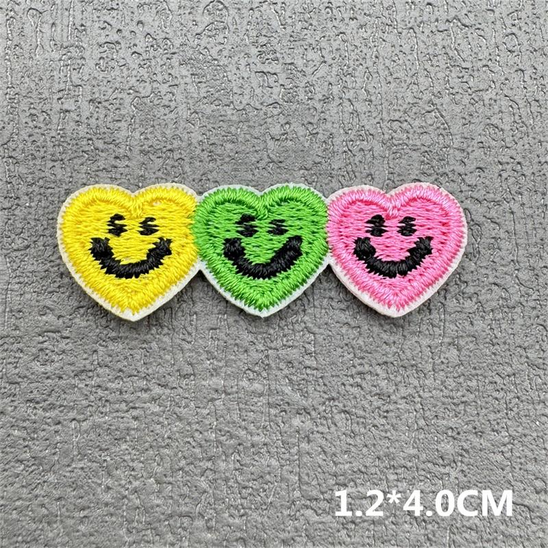 Cute Cartoon Small Embroidery Patches For Clothing Candycherry Patch Iron On Patches On Clothes Fusible Patch Stickers Badges