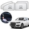 4PC Car Side Window Sunshade Curtain Sunscreen Opaque Sun Protector For Honda Civic XRV HRV CRV BRV City Accord Fit Jazz Insight