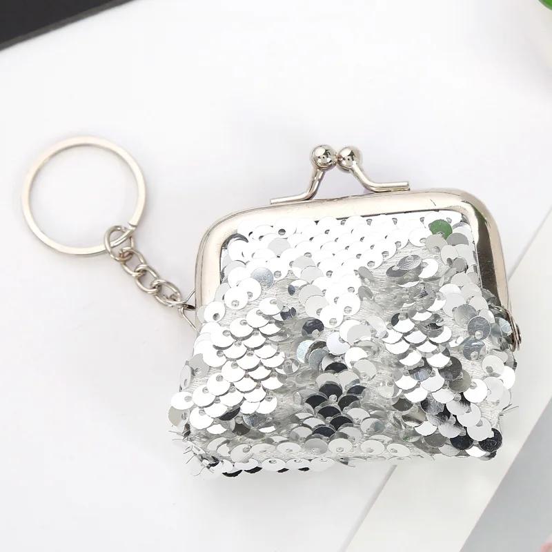 Fashion Women Mini Coin Purse Metal Hasp Keychain coin pouch Key Access Card Holder Small Wallet Money Bag Female Clutch Bag