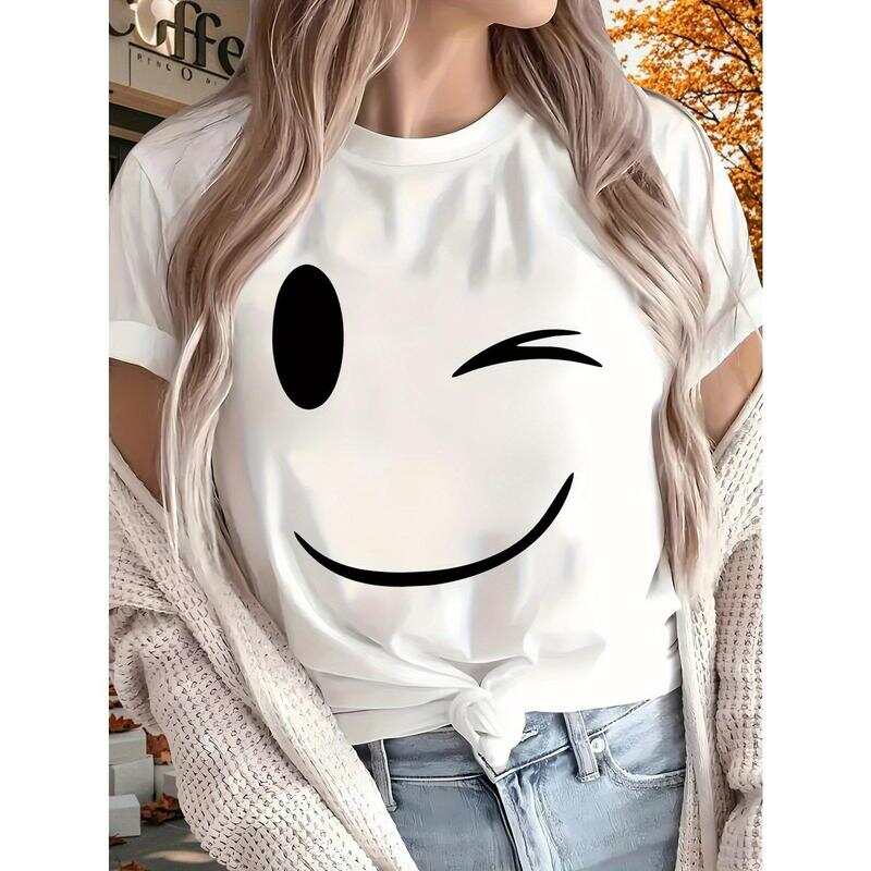 Happy 2026 New Women S Pure Printed Unisex T-shirt M