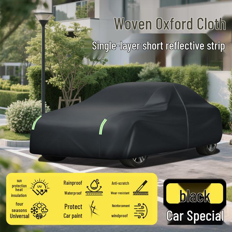 Oxford 210D Car Cover: Sun and Rain Protection, Heat Insulation, Thickened for Winter Use. 2S Hatchback Small