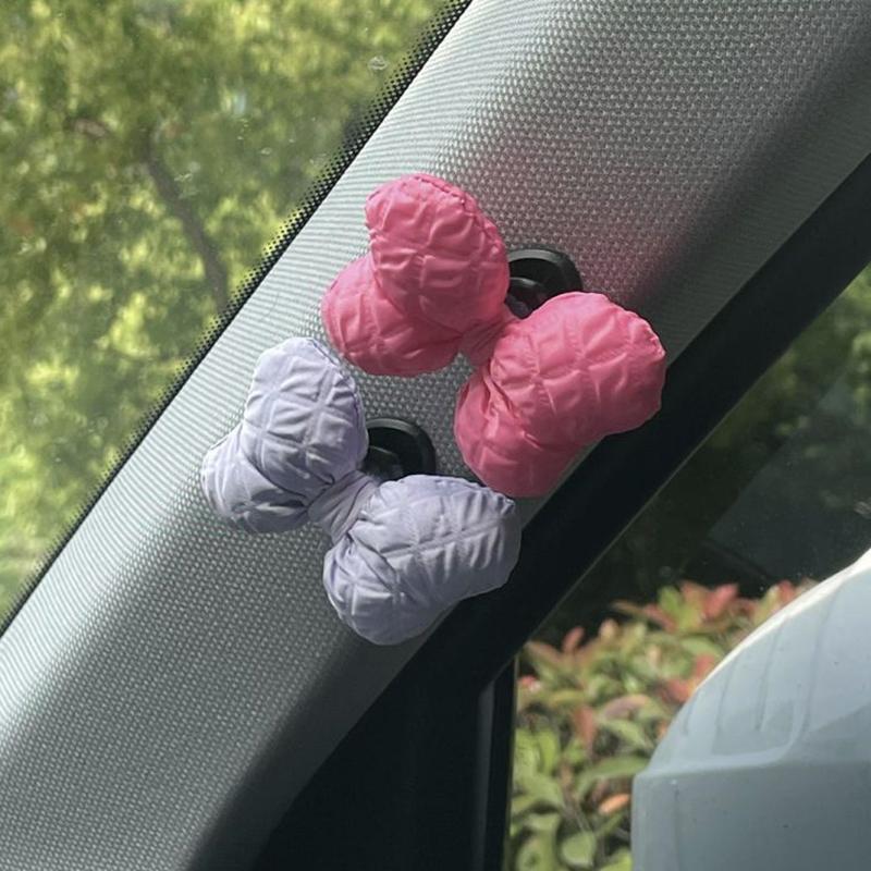Cute Bow Clutch Decoration Car Wiper Turn Signal Switch Ornaments Kawaii Bowknot Car Wiper Doll Auto Interior Accessories