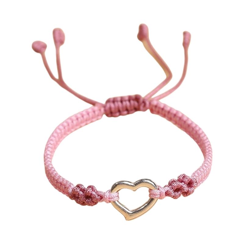 Practical Fashion Love Hear Woven Bracelet for Women Hollow Heart Designs Elegant Styles Best Friend Gifts Jewelry