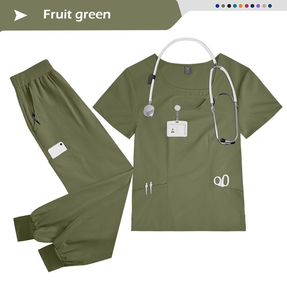Wholesale SPA Uniform Doctor Nurse Scrub Nursing Uniform Women Jogger Nursing Scrubs Uniforms Set Multi Colored Workwear