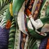 Ladies Scarf Thin Silk Scarf Spring Summer Tropical Plants Flowers Bugs Birds Bali Yarn Women Tassel Shawl