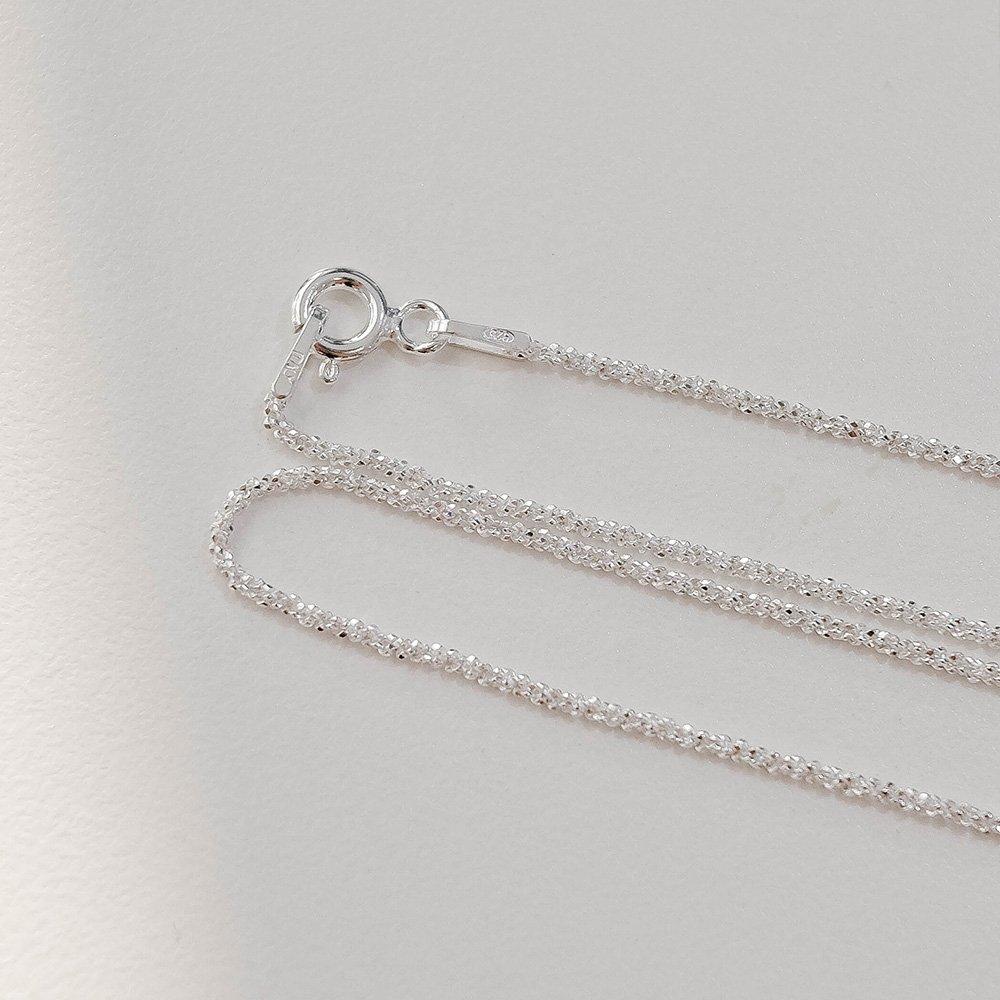 92,5 Silver Glittrande Silverhalsband Glans Lager på lager Italiensk Kedja Tunt Halsband Guld