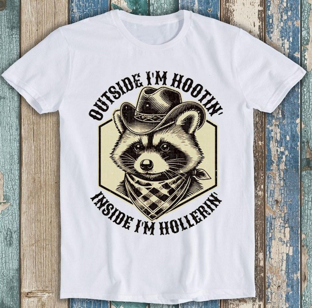 Western Feral Raccoon Meme Funny Gift Tee T Shirt 1828