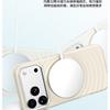 Applicable to iPhone18Pro mobile phone case, liquid silicone ripple magnetic suction Apple 17 metal button anti-drop case