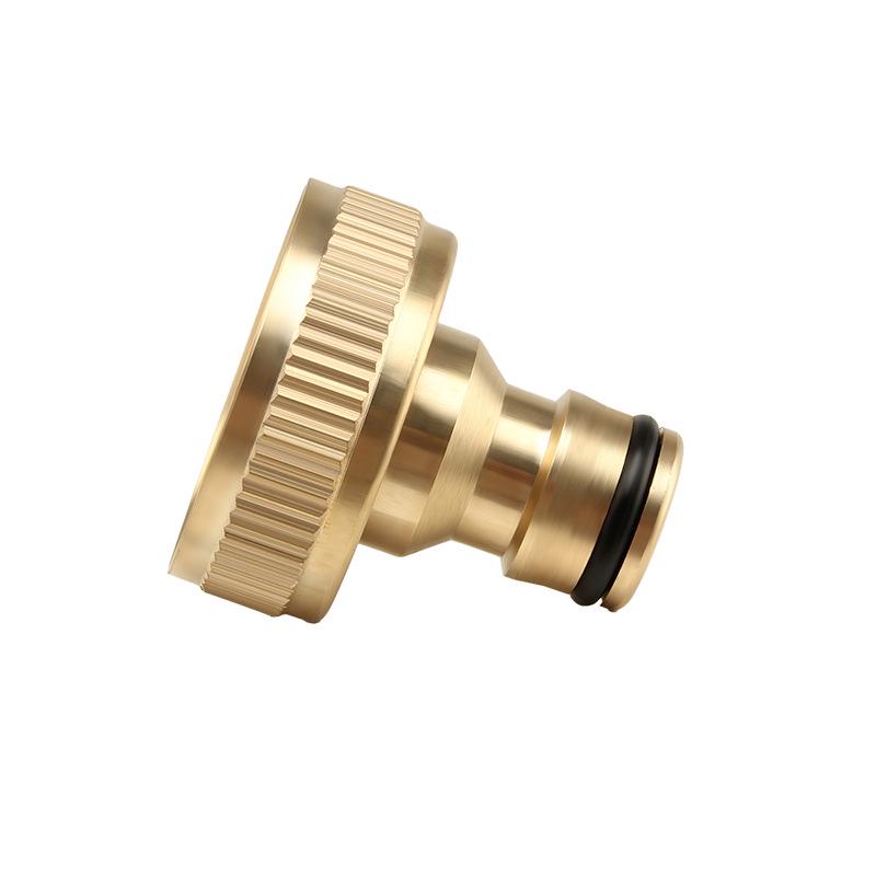 Full Copper 1" Nipple Connector for Washing Machine Faucet, 32mm Standard Internal Thread