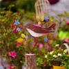 Vogelstatue Gartendekorationen Metall-Gartenvogel Hofdekorationen Outdoor-Vogelskulptur Rasen Metall-Gartenschmuck