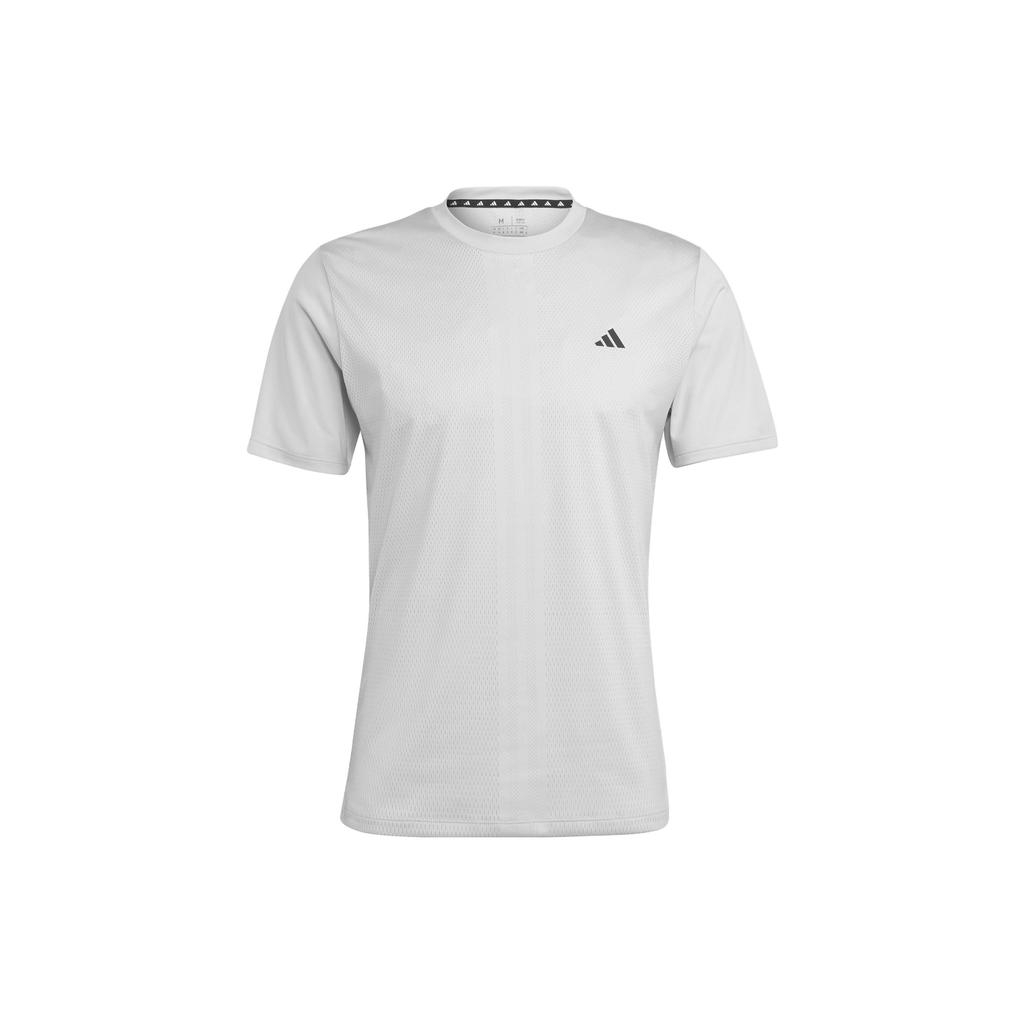 Adidas HIIT T Shirts Men's White Crew Neck Moderate Straight Fit HS7462