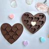 Love Silicone Chocolate Mold 10 holes Heart Candy Jelly Baking Ice Cake Mould Candle Soap Making Mold For Valentine's Day Gifts