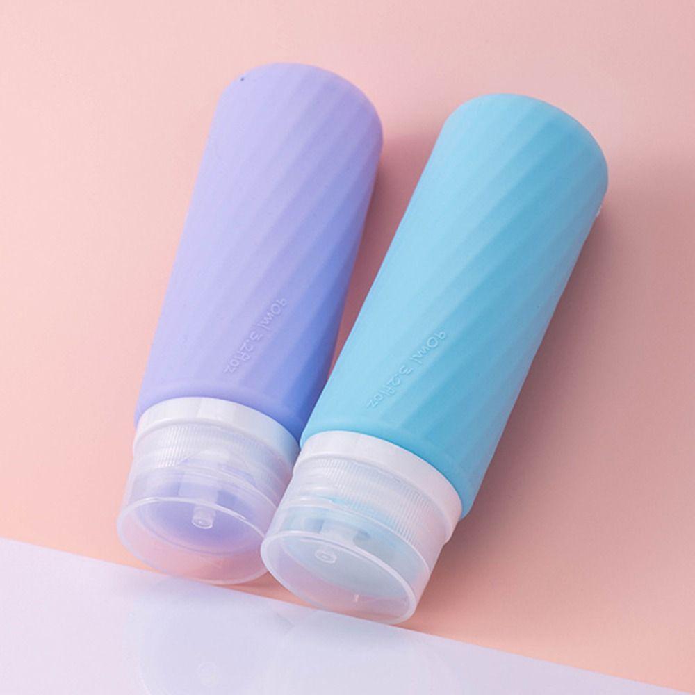 60ML/90ML Silicone Refillable Bottles Squeeze Shampoo Sub-Bottling Shower Gel Lotion Bottle  Travel