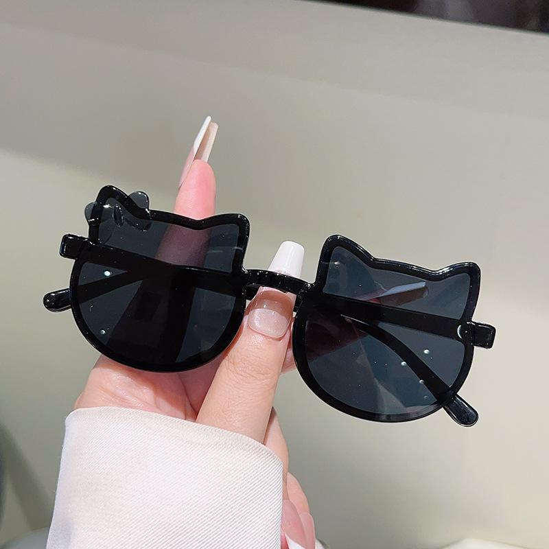 25 Irregular Sweet Bow Cat Frameless Sunglasses Princess Style Fashion Children's Fun Baby Sunglasses