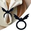 Witch Napkin Holder Farmhouse Napkin Rings Spooky Acrylic Tableware Buckle Decoration For Party Kitchen Home Restaurant Table