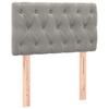 LED Headboard Light Grey 80x7x78 88 cm Velvet