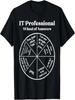 T-shirt amusant pour hommes et femmes « La roue des réponses pour les professionnels de l'informatique » (support technique).