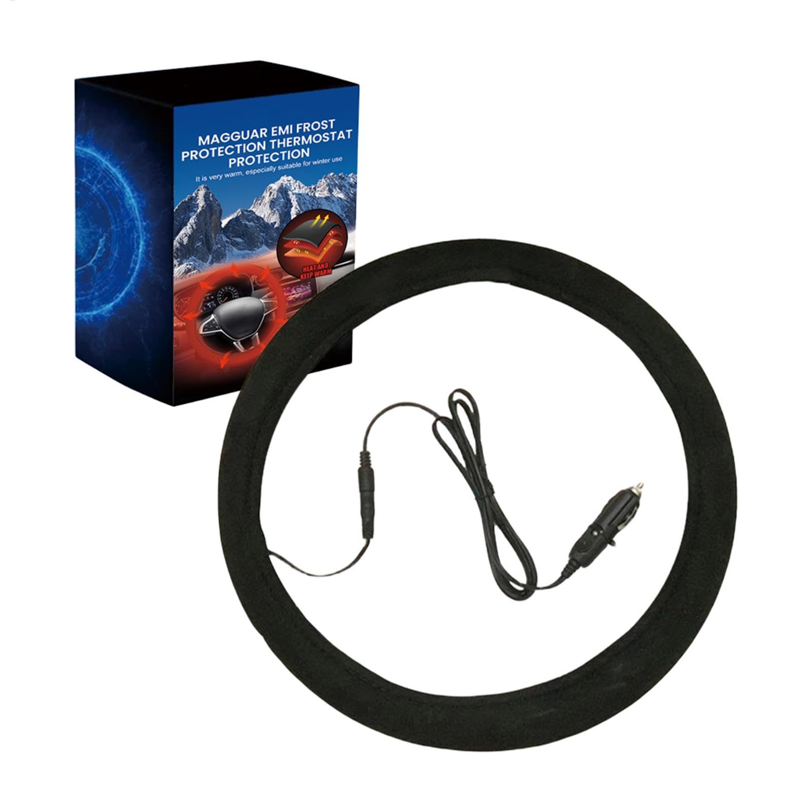 

Electric Heating Steering Wheel Cover Universal Aftermarket Steering Wheel Cover Electric Heater Cover Heater Please refer to the description