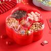 Large Capacity Nut Snack Storage Box, Double-layer Stackable Fruit Tray, Household Food Container, New Year Snack Storage Box