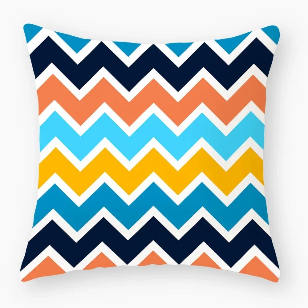 Housse de coussin nordique rétro géométrique, housse de coussin pour dossier, canapé