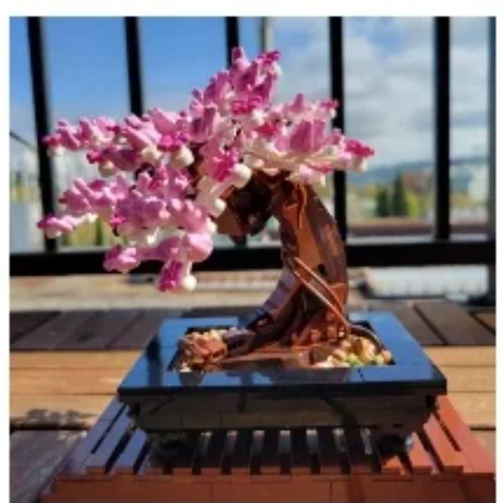 

Bonsai Tree Flower Bouquet Building Block Bricks Model Home Decoration Plant Potted Gift Kids Set Compatible 10281