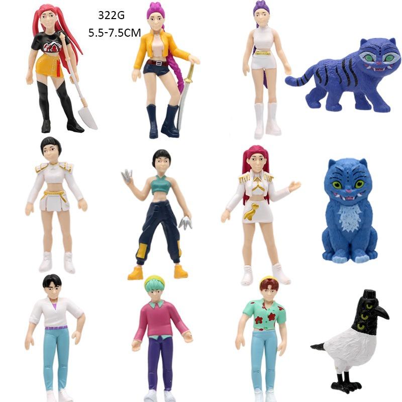 2026 NEW Anime KPop Devil Hunter Doll Vinyl Toy Rumi Mira Zoi Character Vinyl Mask Blind Box Ornament Toy Christmas Gift