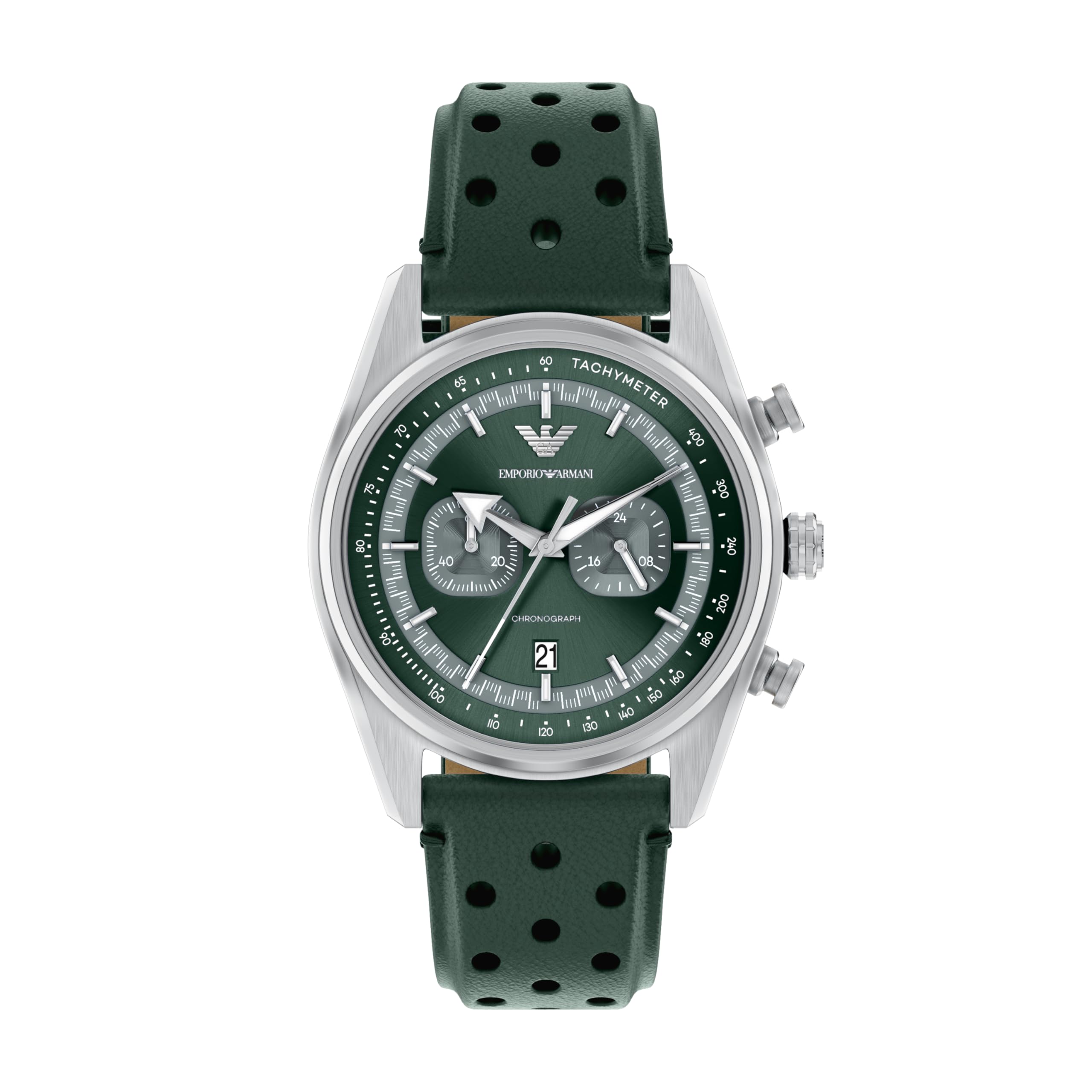 

Emporio Armani Men s Analog Leather Watch AR11782 зелений
