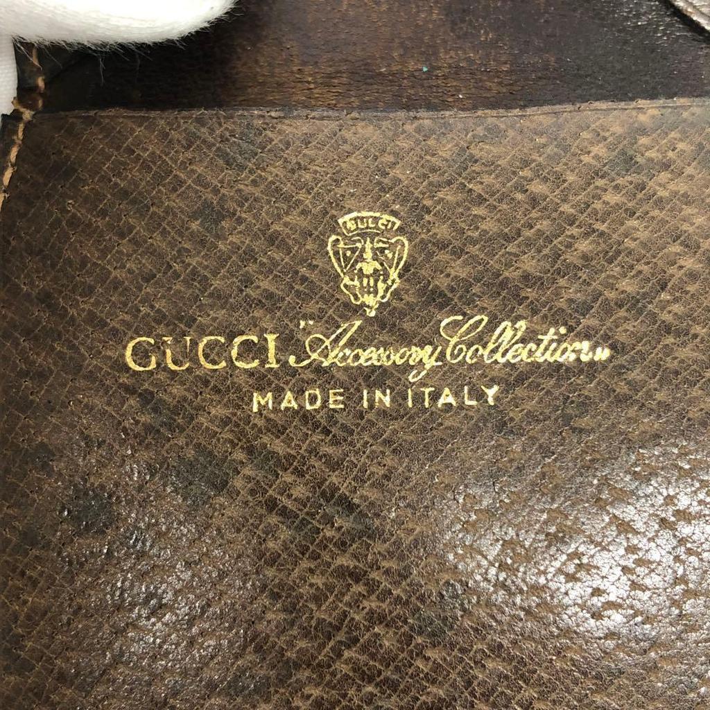 Used M08/107 GUCCI Gucci Coin Case Sherry Line Old Gucci