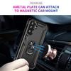 High End Armor Car Magnetic Phone Case for Samsung Galaxy A57 A37 A27 A17 A07 A56 A36 A26 5G Metal Ring 360° Rotatable Bracket Shockproof Bumper Cover