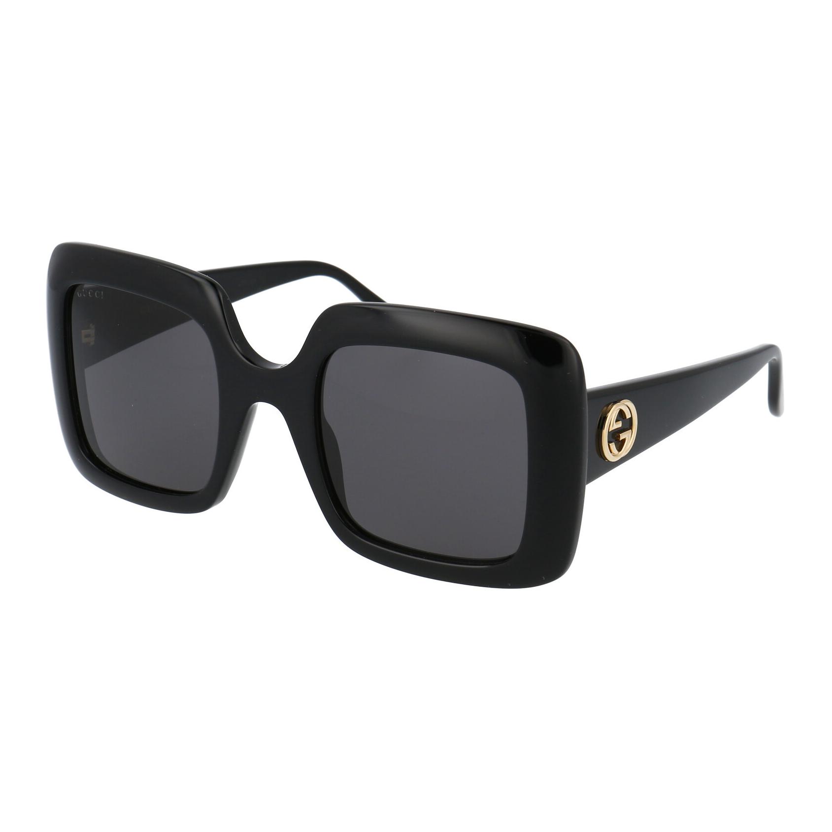 Gucci Logo Detail Versatile Square Sunglasses Women sunglasses Black GG0896S001 Dust Bag+Eyeglass Case (Random Color)