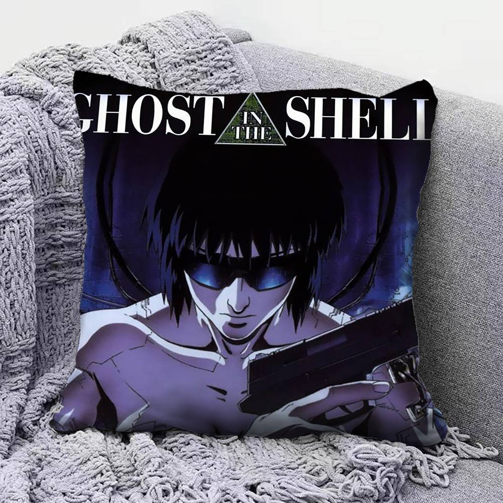 Ghost in the Shell Manga Motoko Kusanagi Pillow Covers, Home Sofa Cushion Covers and Aecorative Custom