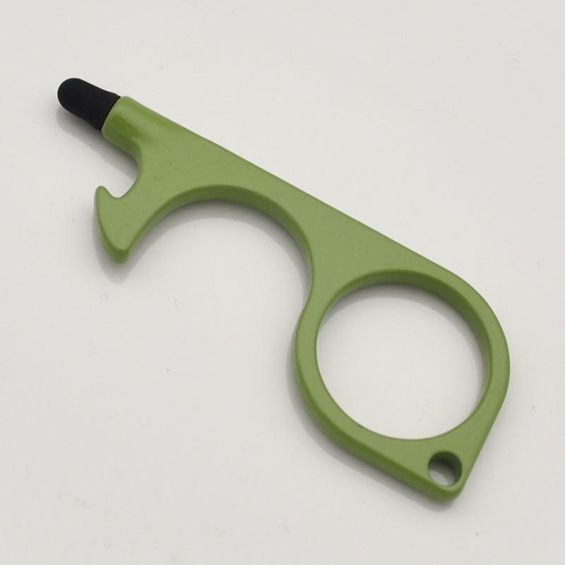 EDC Contactless Zinc Alloy Pendant Keychain Touchscreen and Elevator Opener