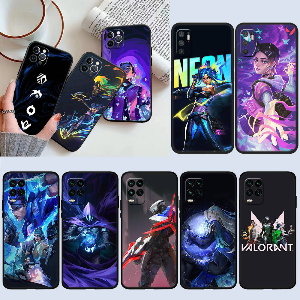 V-VALORANT Phone Case for Redmi Note 12 12S 12C 13 13C 13R 14 14S 14R 14C 11A 13X A3 A3X A4 A5 Pro Max Plus