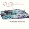 2/3Pcs European Classical Flowers Duvet Cover Set 1 Duvet Cover + 1/2 Pillowcase, Without Core, Romantic And Elegant Watercolor