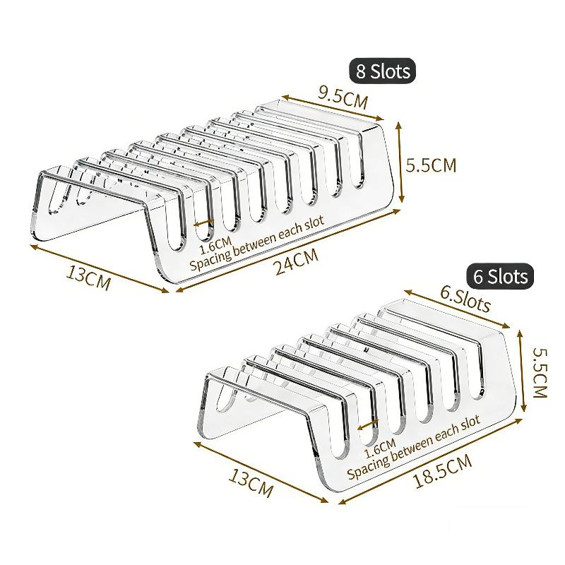 2PCS 6 8 Grid Acrylic CD Display Organizer Shelf for Music Album Storage Bedroom Office