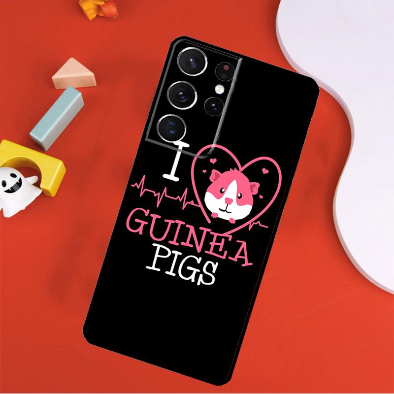 Funny Guinea Pig Phone Case For Samsung Galaxy S25 Ultra S9 S10 S20 S21 FE S22 S23 S24 Plus S24 Ultra Cover