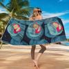 P-Ponyo-s Ocean Bubbles Beach Towel Ultra-fine Fiber Quick Drying Absorbent Beach Swimming Vacationvacation Essentials Gifts