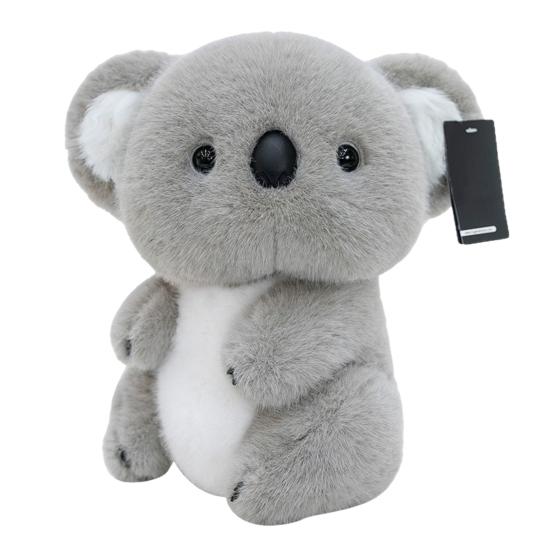 Soft Sitting Grey Koala Plush Toy Realistic Stuffed Animal Koala Hugging Pillow Christmas Gifts for Kids