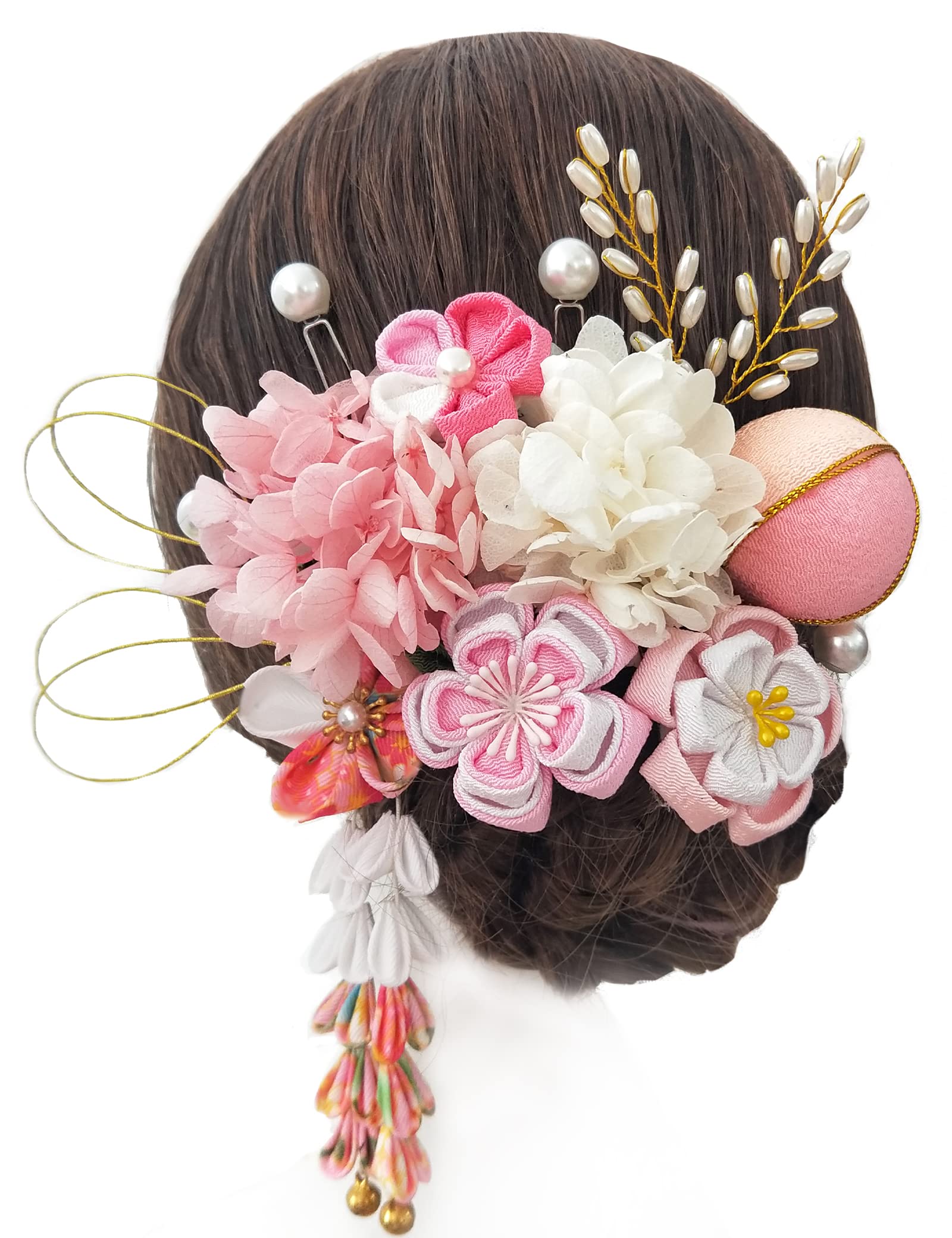 

JZOON Волосы Популярные японские волосы для и Идеально подходят для помолвки, поступления и K0613 Украшение, Сити-го-сан, Аксессуар, Канзаши, Кимоно, Фурисодэ, розовый