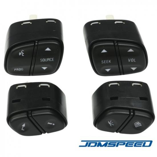 New Steering Wheel Radio Volume Control Switch 4 Button Set For GM Trucks & SUVs