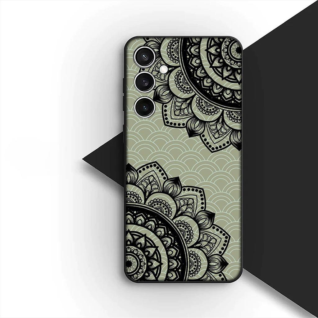 Cover for Xiaomi Redmi Note 12 11 10 A3 Pro 10A 10C 12C Note12 5G 4G Casing Phone Case Floral Paisley Mandala flower texture