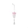 Acrylic Pinecone Ornament Transparent Hanging Decoration For Christmas Tree Window Wall