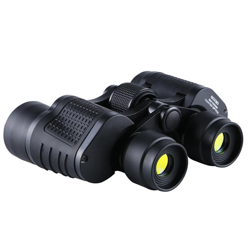 

15000M HD High Power Telescope Binoculars 80X80 Long Range Optical Glass Lens Low Light Night Vision for Hunting Sports Scope 80x80 чорний