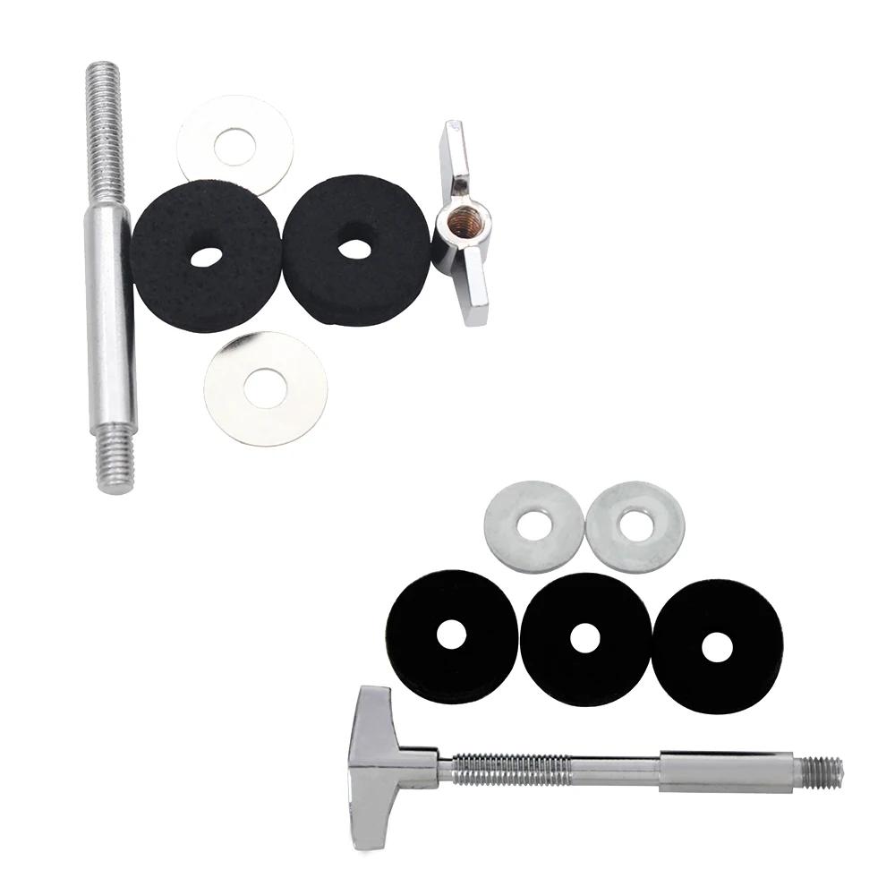 Cymbal Stacker Iron Plating Drum Hanging Screw Metal With Felt Washers Percussion Musical Instrument Accessory Drum Kit Parts
