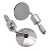 Universal Passender Motorrad Rückspiegel, Kompatibel mit 0,9 Zoll (22 mm) Griffe, galvanisiertes Silber, CNC-Bearbeitung, Aluminium
