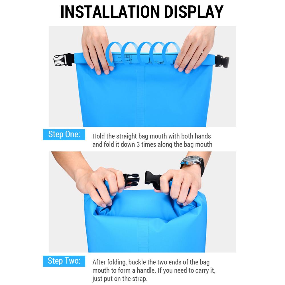 Dry Bag Rucsac Impermeabil Geantă de umăr Geantă de înot Geanta de camping Geanta de urmărire a fluxului Drifting