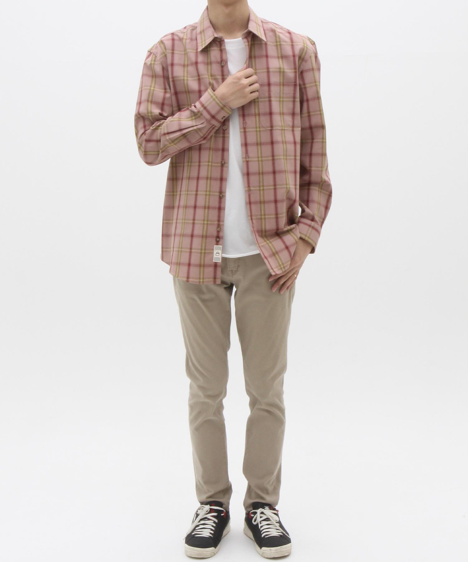 The Shirt Studio Pink Oversized Cotton Plaid Shirt 100